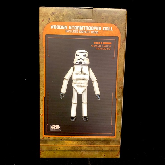 Disney Parks Star Wars Galaxy's Edge Wooden Stormtrooper Doll Toy Figurine - NEW - Picture 3 of 4